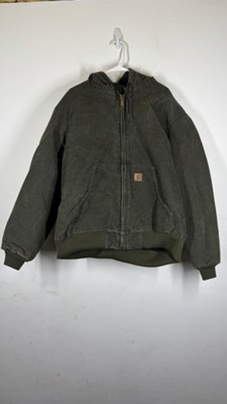 Carhartt Men's Jacket Quilt Lined J130 MOS Moss Green Vintage Size XL